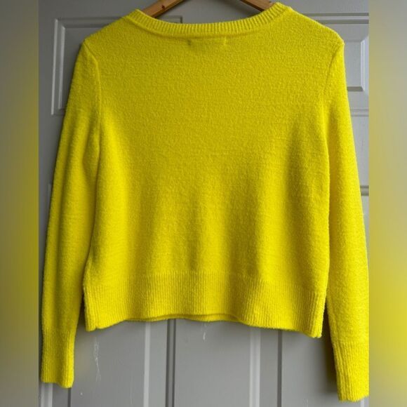 Banana Republic Cozy Crew-Neck Sweater Yellow Sz XXS petite - Picture 3 of 5